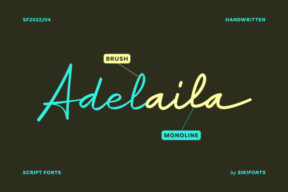 Adelaila: A Graceful Script Font for Elegant Design