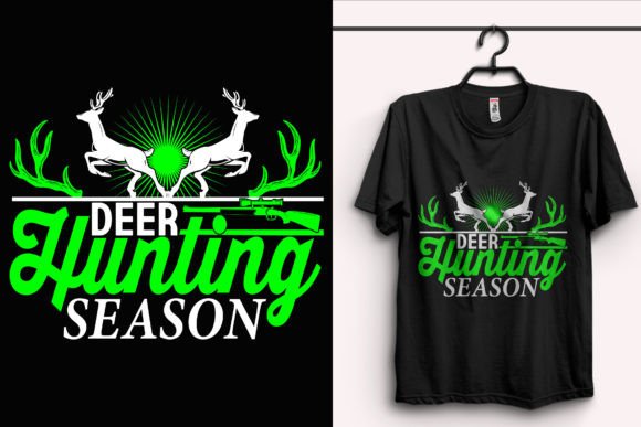 Deer Hunting T-Shirt Design: A Versatile Asset for Print-on-Demand Businesses