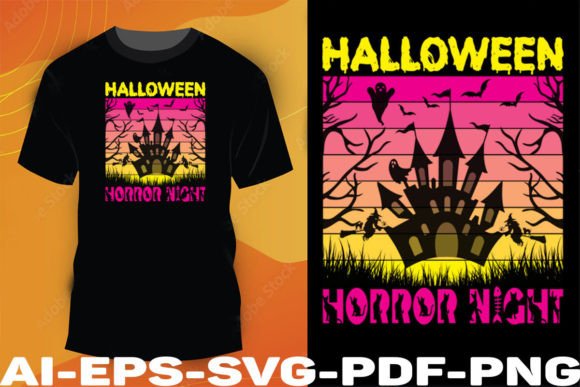 Halloween Horror Night SVG Design for DIY Creations
