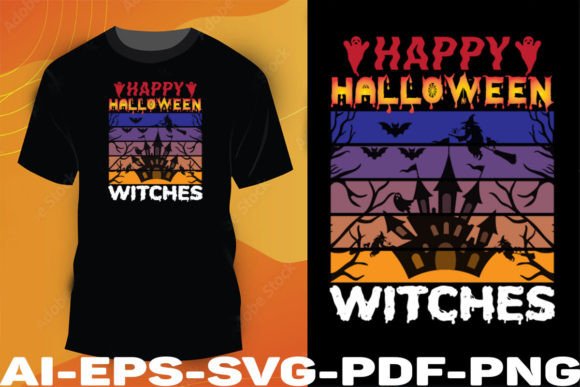 Happy Halloween Witches: A Magical Guide to Halloween T-Shirt Design SVG Cut Files