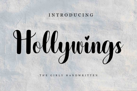 Hollywings: A Romantic and Charming Font for Creative Projects