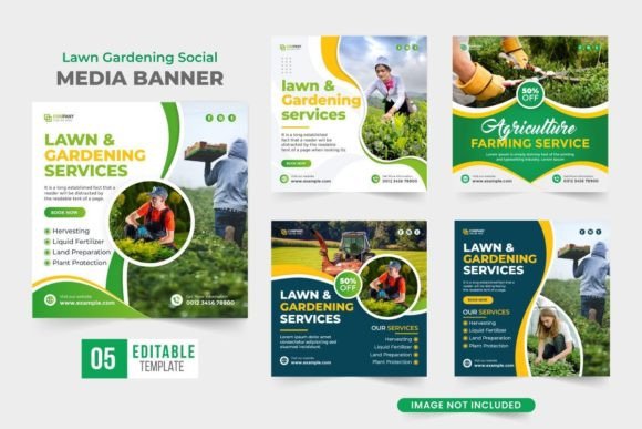 Lawn Gardening Flyer Collection Vector: A Comprehensive Evaluation
