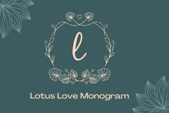 Lotus Love Monogram: A Floral Font for Every Design