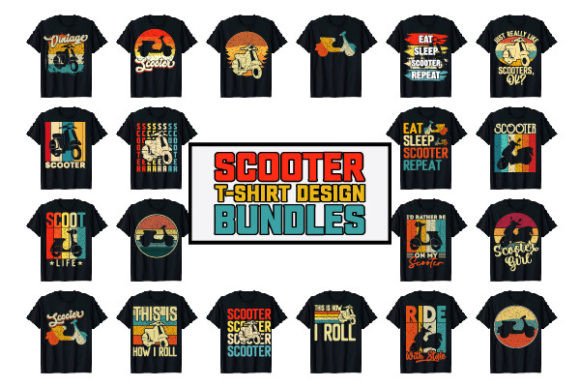 Motorbike Scooter T-shirt Design Bundle: A Practical Guide for Merchandise Creators