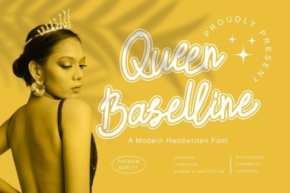 Queen Baselline: A Stylish and Elegant Script Font for Design Projects