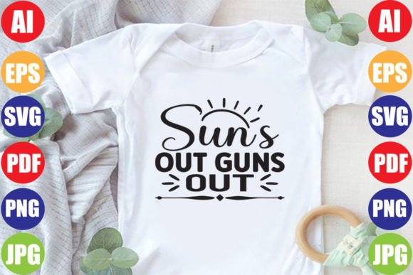 Sun’s Out Guns Out SVG Design: A Versatile Tool for DIY Creators and Handmade Businesses