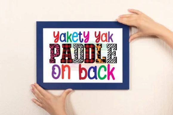 Yakety Yak Paddle on Back PNG: A Unique Design for Kayaking Enthusiasts